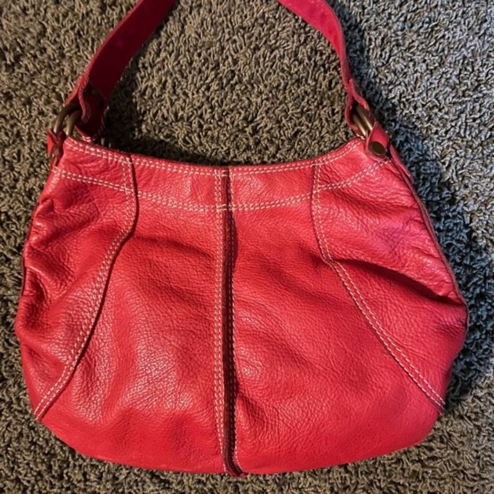 Lucky Red LeatherPebble Hobo bag - Picture 5 of 9
